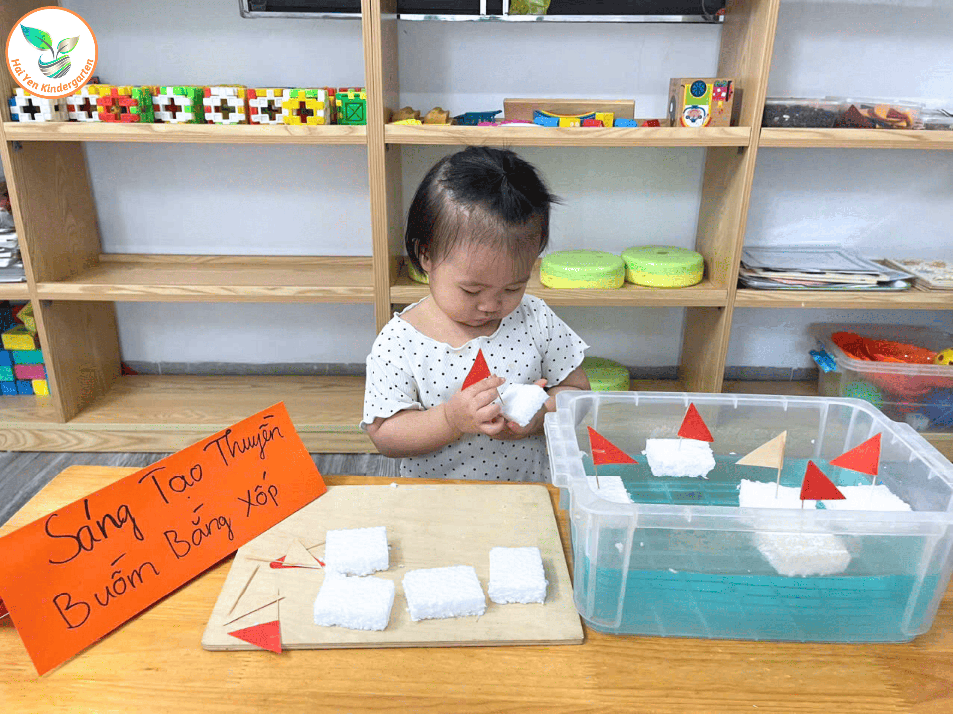 KHÉO TAY LÀM THUYỀN BUỒM – BÉ SÁNG TẠO KHÔNG GIỚI HẠN - Mầm Non Hải Yến - Trương Định