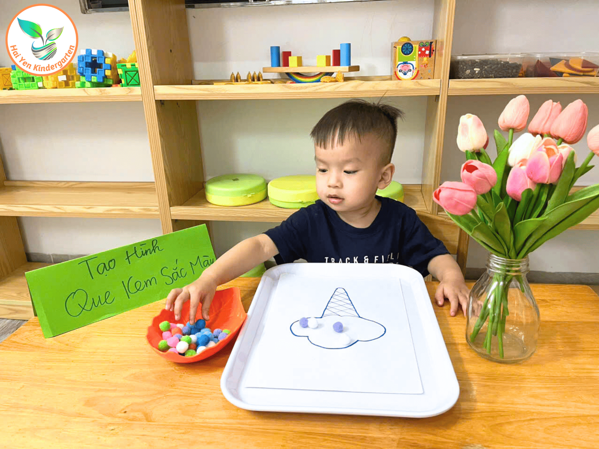 QUE KEM SẮC MÀU – NGỌT NGÀO VÀ SÁNG TẠO NHƯ CHÍNH TÂM HỒN CỦA BÉ - Mầm Non Hải Yến - Trương Định