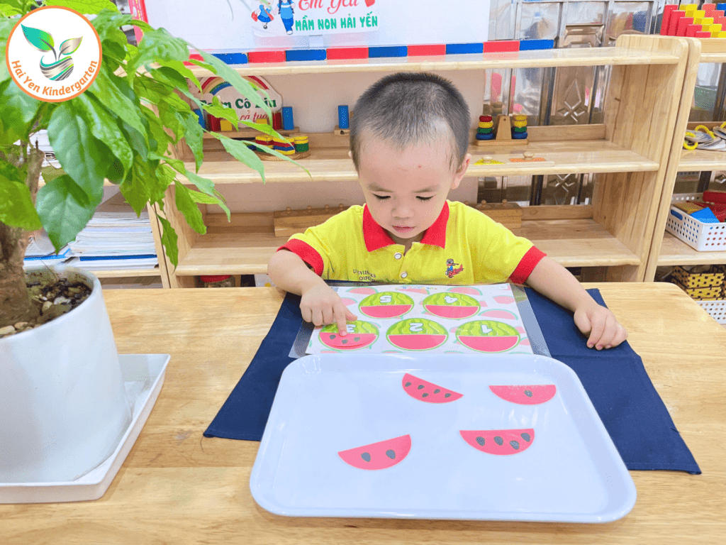 BÉ LÀM QUEN VỚI SỐ ĐẾM – BƯỚC ĐẦU KHÁM PHÁ THẾ GIỚI TOÁN HỌC - Mầm Non Hải Yến - Trương Định