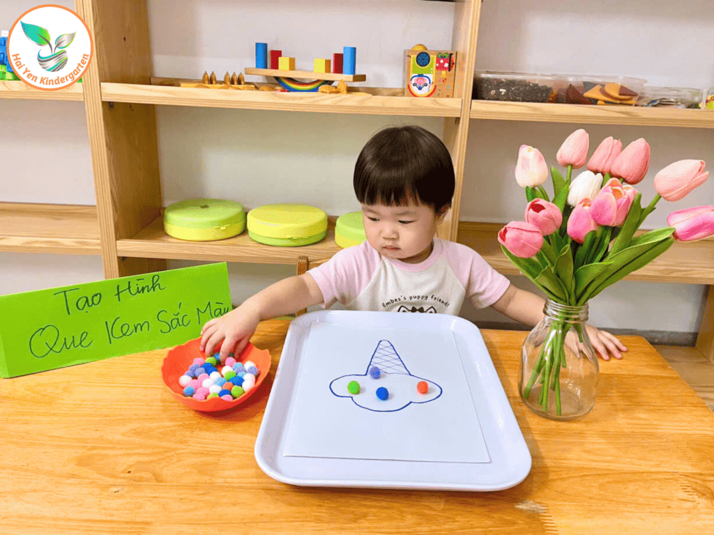 QUE KEM SẮC MÀU – NGỌT NGÀO VÀ SÁNG TẠO NHƯ CHÍNH TÂM HỒN CỦA BÉ - Mầm Non Hải Yến - Trương Định