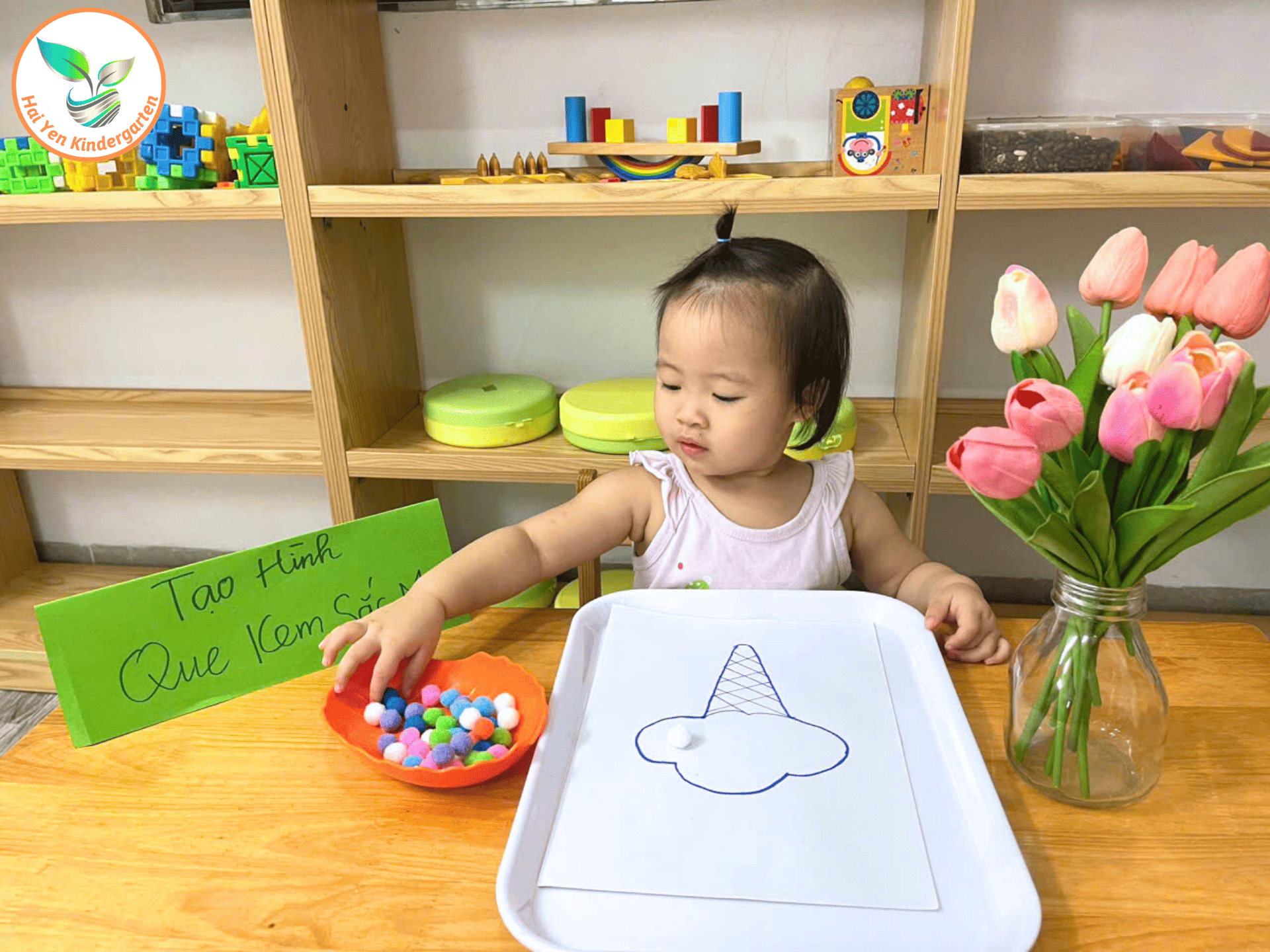 QUE KEM SẮC MÀU – NGỌT NGÀO VÀ SÁNG TẠO NHƯ CHÍNH TÂM HỒN CỦA BÉ - Mầm Non Hải Yến - Trương Định