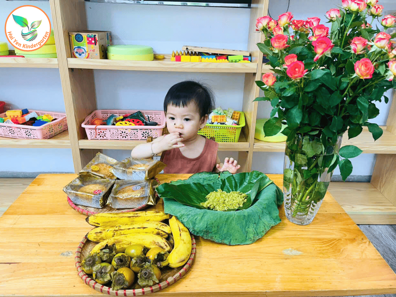 HƯƠNG VỊ MÙA THU – CHUỐI CHẤM CỐM - Mầm Non Hải Yến - Trương Định