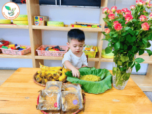 HƯƠNG VỊ MÙA THU – CHUỐI CHẤM CỐM - Mầm Non Hải Yến - Trương Định