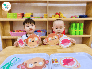 STEAM VUI NHỘN – KHỈ CON HỌC ĐÁNH RĂNG - Mầm Non Hải Yến - Trương Định