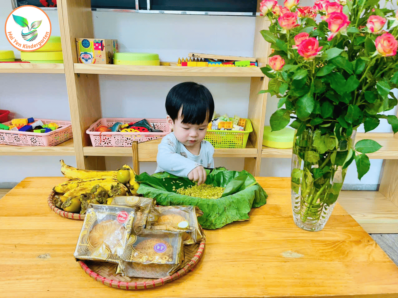 HƯƠNG VỊ MÙA THU – CHUỐI CHẤM CỐM - Mầm Non Hải Yến - Trương Định