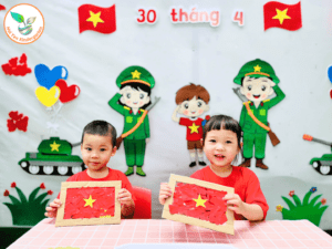 CHÀO MỪNG KỶ NIỆM 51 NĂM GIẢI PHÓNG MIỀN NAM - Mầm Non Hải Yến - Trương Định