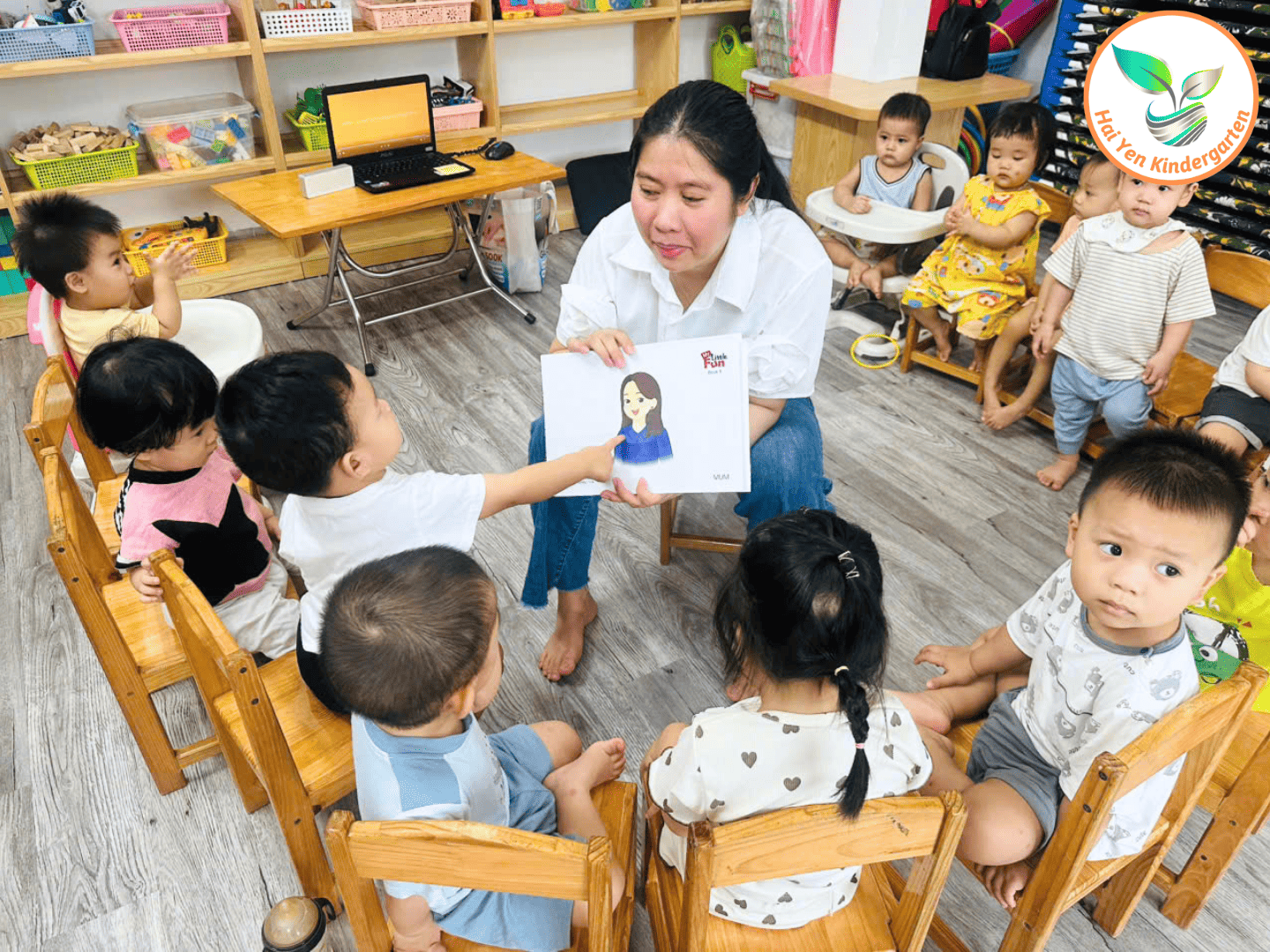 GIỜ HỌC TIẾNG ANH: CÁC THÀNH VIÊN TRONG GIA ĐÌNH - Mầm Non Hải Yến - Trương Định